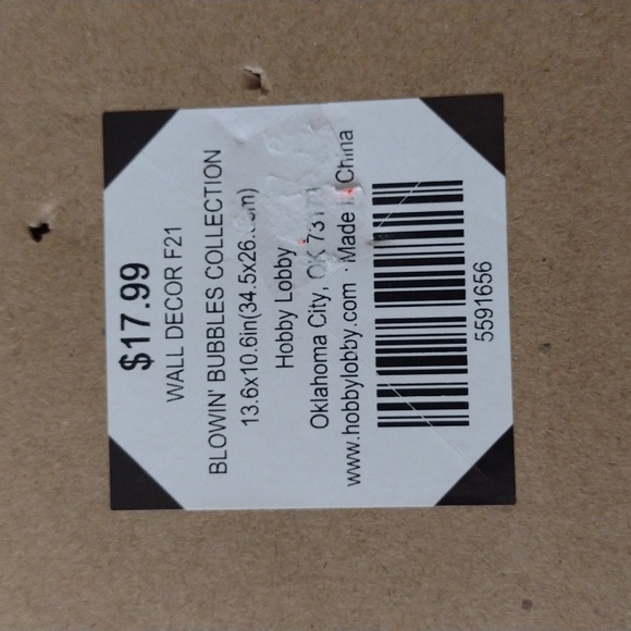 NWT Hobby Lobby telephone picture black white pink. Black frame - Picture 5 of 7